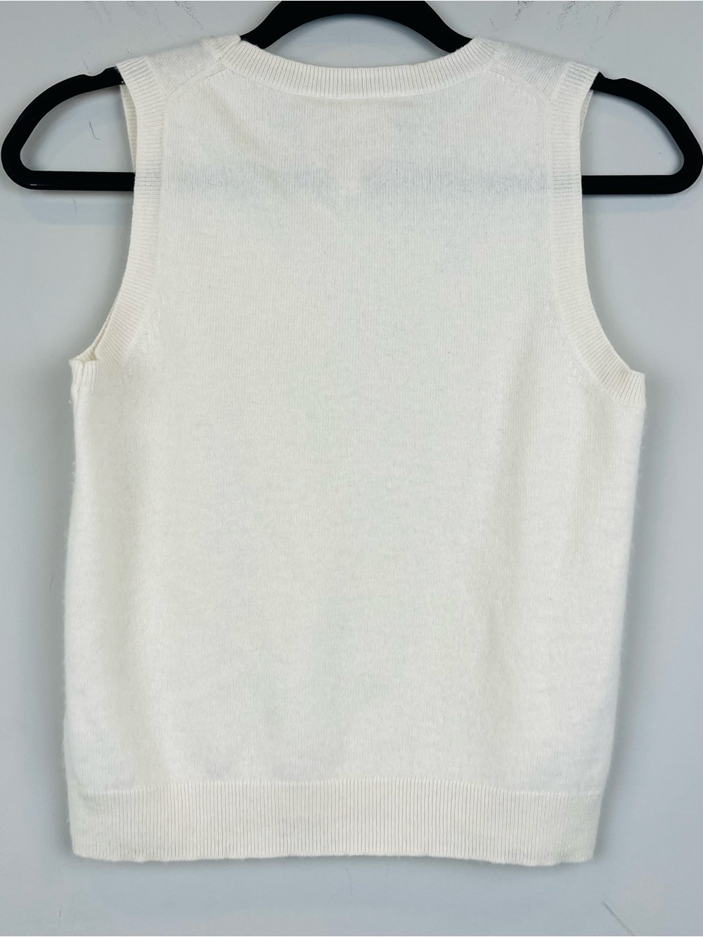 TWP Jenny's Cashmere Tank Sweater Crewneck Vest Top Ivory Cream Size Small - Picture 8 of 9